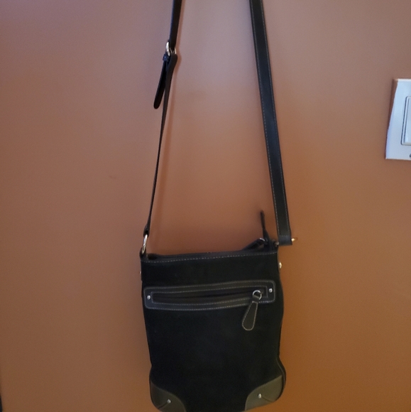 Cross Body Suede Purse - Picture 2 of 3